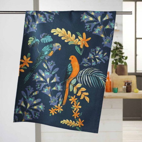 Torchon de Cuisine Imprimé "Panis" 50x70cm Bleu|Linge de Cuisine|Paris Prix