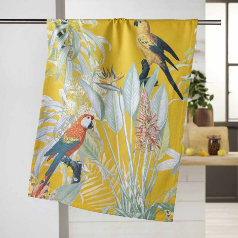Torchon de Cuisine Imprimé "Safia" 50x70cm Jaune|Linge de Cuisine|Paris Prix