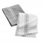 Lot de 2 Torchons "Cuisiline" 50x70cm Gris Chiné|Linge de Cuisine|Paris Prix