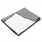 Torchon de Cuisine "Geoflower" 40x40cm Gris & Blanc|Linge de Cuisine|Paris Prix