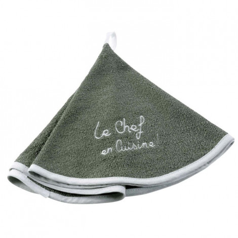 Essuie Main Rond "Cuistot" 60cm Kaki|Linge de Cuisine|Paris Prix