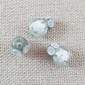 Perle hibou gris style Murano