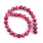 15 perles d'agate rose