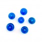 Lot perles en verre bleu