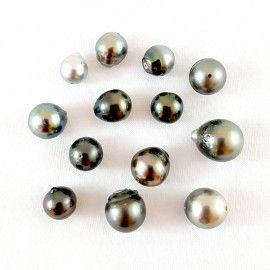 Lot de perles 13 perles de Tahiti