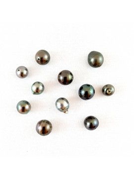 Lot de 11 perles de Tahiti
