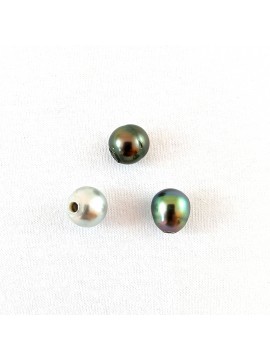 Lot de 3 perles de Tahiti