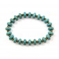 Bracelet pierre de Howlite turquoise