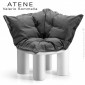 Fauteuil ou module banquette d'angle lounge ATENE, structure monobloc plastique couleur avec coussin d'assise confort.|Fauteuil / Chauffeuse|100chaises