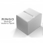 Pouf carré RINGO, structure multiplis de bois, assise garnie de mousse, habillage cuir synthétique couleur.|Banquettes / Bancs / Poufs|100chaises
