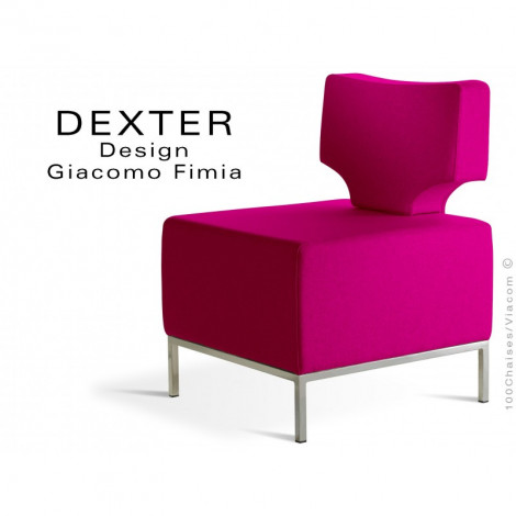 Banquette modulable ou fauteuil DEXTER assise et dossier garnis habillage feutre|Fauteuil / Chauffeuse|100chaises Banquette modulable ou fauteuil DEXTER assise et dossier garnis habillage feutre|Fauteuil / Chauffeuse|100chaises