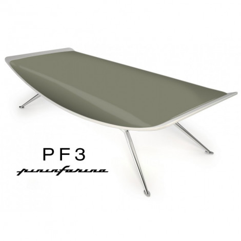 Petite banquette 2 places ultra design pour hall d'accueil PF3 de Pininfarina, assise garnie, habillage cuir, piétement chromé|Banquettes / Bancs / Poufs|100chaises Petite banquette 2 places ultra design pour hall d'accueil PF3 de Pininfarina, assise garnie, habillage cuir, piétement chromé|Banquettes / Bancs / Poufs|100chaises