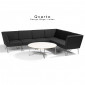 Banquette modulable ou canapé QVARTO ensemble 6 modules, assise et dossier garnis, piétement chromé|Banquettes / Bancs / Poufs|100chaises Banquette modulable ou canapé QVARTO ensemble 6 modules, assise et dossier garnis, piétement chromé|Banquettes / Bancs / Poufs|100chaises