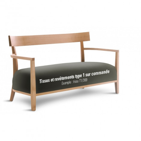 Banquette en bois VICTOR assie garnie habillage tissu ou cuir|Banquettes / Bancs / Poufs|100chaises Banquette en bois VICTOR assie garnie habillage tissu ou cuir|Banquettes / Bancs / Poufs|100chaises