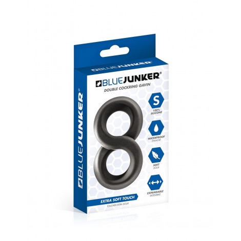 Double cockring en 8 - Blue Junker|Cockring|NatureCoquine