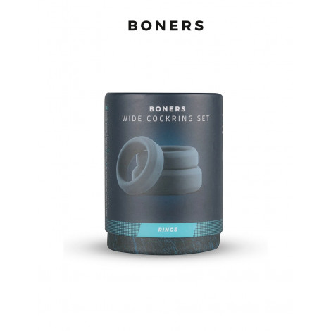 Kit de 3 anneaux de pénis larges - Boners|Cockring|NatureCoquine
