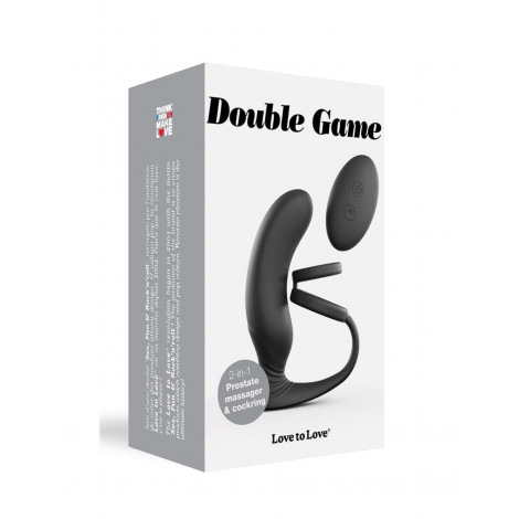 Stimulateur de prostate + cockring Double game|Cockring|NatureCoquine