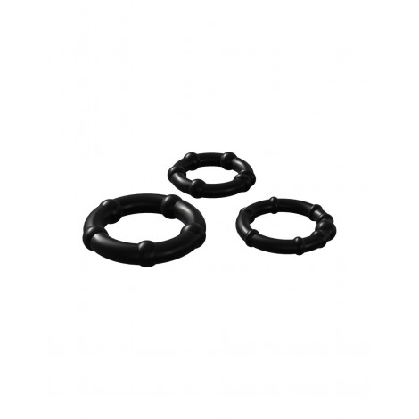 Set 3 Cockrings noir Babooom - Wooomy|Cockring|NatureCoquine
