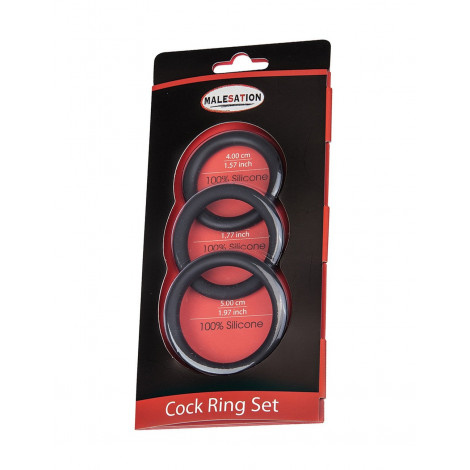 Set 3 CockRings silicone - Malesation|Cockring|NatureCoquine