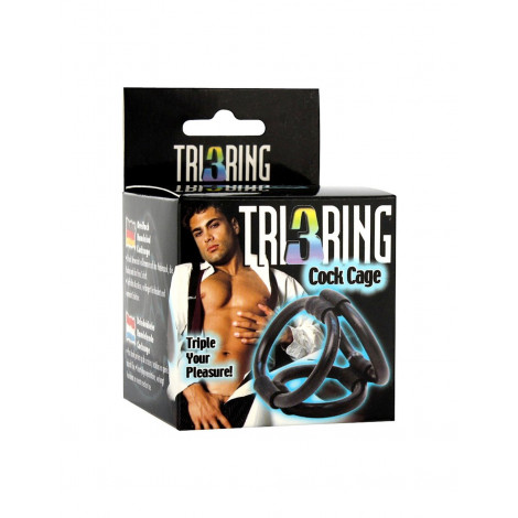 Cock Cage Tri ring|Cockring|NatureCoquine