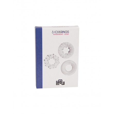 3 cockrings transparents - Litolu|Cockring|NatureCoquine