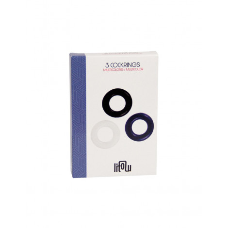 Set 3 Cockrings multicolore - Litolu|Cockring|NatureCoquine