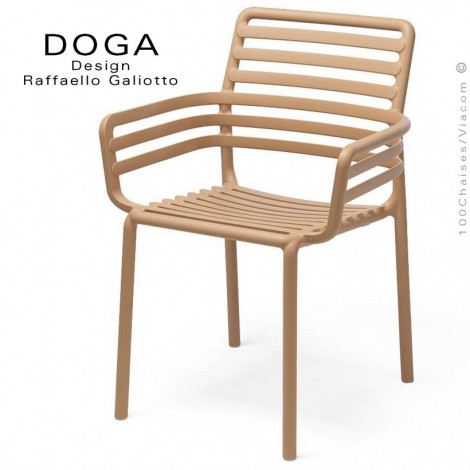 Fauteuil design DOGA, structure et assise plastique monobloc couleur avec accoudoirs et coussin d'assise - Lot de 6 pièces.|Fauteuil / Chauffeuse|100chaises Fauteuil design DOGA, structure et assise plastique monobloc couleur avec accoudoirs et coussin d'assise - Lot de 6 pièces.|Fauteuil / Chauffeuse|100chaises