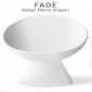 Fauteuil lumineux design lounge FADE, structure monobloc plastique blanc, pour terrasse en bord de mer ou montagne.|Fauteuil / Chauffeuse|100chaises