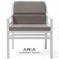 Fauteuil lounge ARIA-FIT, structure plastique, avec coussin d'assise et dossier, tissu hydrofuge pour extérieur.|Fauteuil / Chauffeuse|100chaises