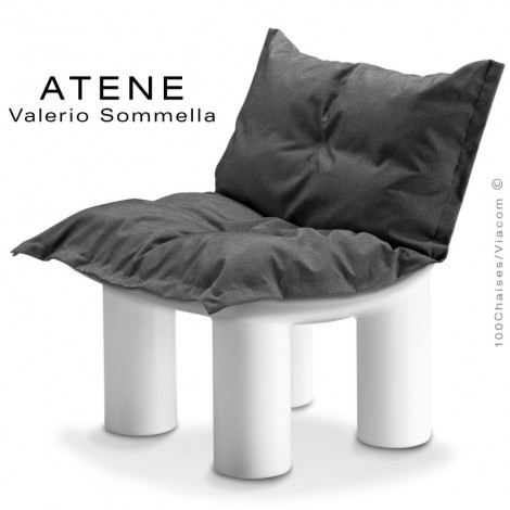 Fauteuil design lounge ATENE, structure monobloc plastique couleur avec coussin d'assise confort.|Fauteuil / Chauffeuse|100chaises