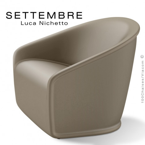 Fauteuil design lounge SETTEMBRE, structure monobloc plastique couleur avec accoudoir pour votre extérieur.|Fauteuil / Chauffeuse|100chaises Fauteuil design lounge SETTEMBRE, structure monobloc plastique couleur avec accoudoir pour votre extérieur.|Fauteuil / Chauffeuse|100chaises