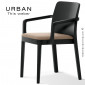 Fauteuil URBAN, structure bois de frêne, peint ou teinté, assise garnie habillage tissu.|Fauteuil / Chauffeuse|100chaises Fauteuil URBAN, structure bois de frêne, peint ou teinté, assise garnie habillage tissu.|Fauteuil / Chauffeuse|100chaises