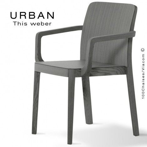Fauteuil URBAN, piétement et assise en bois de frêne, peint ou teinté.|Fauteuil / Chauffeuse|100chaises Fauteuil URBAN, piétement et assise en bois de frêne, peint ou teinté.|Fauteuil / Chauffeuse|100chaises