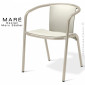 Fauteuil design MARÉ, piétement aluminium peint, assise plastique couleur, pour terrasse de café et extérieur.|Fauteuil / Chauffeuse|100chaises Fauteuil design MARÉ, piétement aluminium peint, assise plastique couleur, pour terrasse de café et extérieur.|Fauteuil / Chauffeuse|100chaises