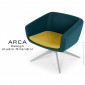 Fauteuil lounge pour salle d'attente ARCA piétement 4 branches acier gris, habillage 100% laine|Fauteuil / Chauffeuse|100chaises Fauteuil lounge pour salle d'attente ARCA piétement 4 branches acier gris, habillage 100% laine|Fauteuil / Chauffeuse|100chaises