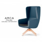 Fauteuil ARCA pour les espaces d'accueil et lounge habillage cuir bovin naturel piétement bois|Fauteuil / Chauffeuse|100chaises Fauteuil ARCA pour les espaces d'accueil et lounge habillage cuir bovin naturel piétement bois|Fauteuil / Chauffeuse|100chaises