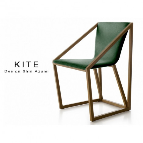 Fauteuil de salle à manger KITE structure bois massif, assise et dossier garnis, habillage tissu - Lot de 8 pièces|Fauteuil / Chauffeuse|100chaises Fauteuil de salle à manger KITE structure bois massif, assise et dossier garnis, habillage tissu - Lot de 8 pièces|Fauteuil / Chauffeuse|100chaises