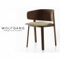 Fauteuil design bois WOLFGANG structure chêne vernis tabac assise garnie habillage tissu|Fauteuil / Chauffeuse|100chaises Fauteuil design bois WOLFGANG structure chêne vernis tabac assise garnie habillage tissu|Fauteuil / Chauffeuse|100chaises