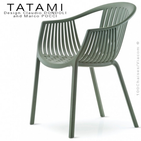 Fauteuil assise effet tressé TATAMI, structure monobloc plastique couleur pour terrasse empilable - Lot de 4 pièces.|Fauteuil / Chauffeuse|100chaises Fauteuil assise effet tressé TATAMI, structure monobloc plastique couleur pour terrasse empilable - Lot de 4 pièces.|Fauteuil / Chauffeuse|100chaises