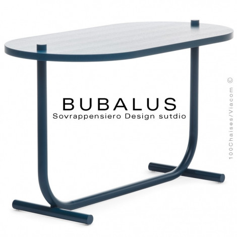 Console simple plateau ou mobilier séparateur BUBALUS, piétement acier peint, plateau frêne vernis naturel ou teinté.|Table|100chaises Console simple plateau ou mobilier séparateur BUBALUS, piétement acier peint, plateau frêne vernis naturel ou teinté.|Table|100chaises
