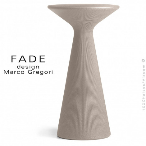 Table haute ou mange debout design FADE, structure monobloc plastique couleur, pour terrasse en bord de mer ou montagne.|Table|100chaises