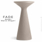 Table haute ou mange debout design FADE, structure monobloc plastique couleur, pour terrasse en bord de mer ou montagne.|Table|100chaises