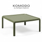 Table basse KOMODO, structure 4 pieds plastique couleur, plateau carré avec motif organique bas relief.|Table|100chaises Table basse KOMODO, structure 4 pieds plastique couleur, plateau carré avec motif organique bas relief.|Table|100chaises
