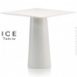 Table design d'extérieur ICE, piétement conique et plateau carré plastique couleur.|Table|100chaises Table design d'extérieur ICE, piétement conique et plateau carré plastique couleur.|Table|100chaises