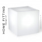 Table carré ou desserte lumineuse HOME FITTING, structure plastique blanc éclairage LED, plateau supérieur Plexiglas.|Table|100chaises
