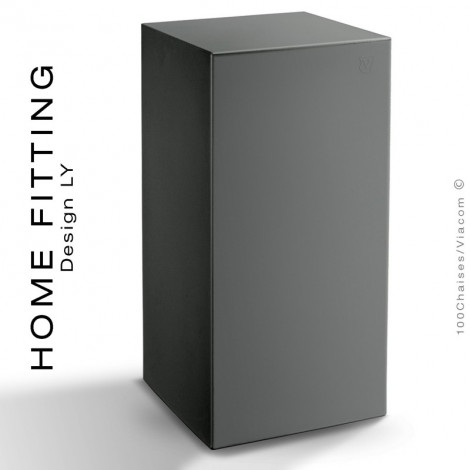 Table haute carré HOME FITTING, structure plastique couleur pour intérieur et extérieur.|Table|100chaises