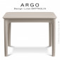 Petite table d'appoint design ARGO, structure plastique couleur, plateau carré, pour terrasse et extérieur.|Table|100chaises