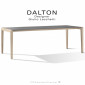 Grande table à manger ou bureau design DALTON, piétement 4 pieds en bois de Frêne vernis, plateau stratifier HPL couleur.|Table|100chaises