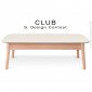 Petite table rectangulaire CLUB, piétement bois de hêtre massif conique, plateau couleur MDF finition peinture.|Table|100chaises Petite table rectangulaire CLUB, piétement bois de hêtre massif conique, plateau couleur MDF finition peinture.|Table|100chaises