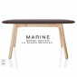 Table rectangulaire pour salle à manger MARINE piétement bois 4 pieds, plateau peint|Table|100chaises Table rectangulaire pour salle à manger MARINE piétement bois 4 pieds, plateau peint|Table|100chaises
